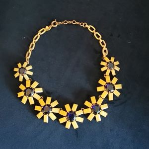 J. Crew sunflower necklace